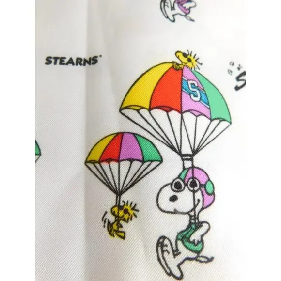 Vintage Stearns Peanuts Snoopy Woodstock Parachute Fabric Remnant 66x110 - Picture 7 of 9